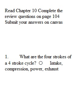 Chapter 10 Assignment